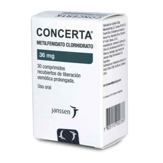 Imagen de CONCERTA 36 MG X 30 COMP.