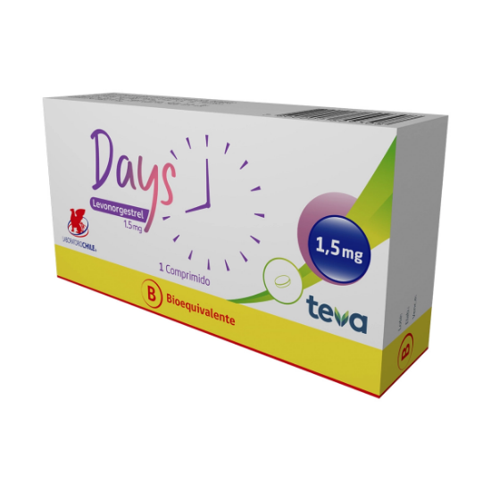 Imagen de DAYS 1,5 MG X 1 COMP.