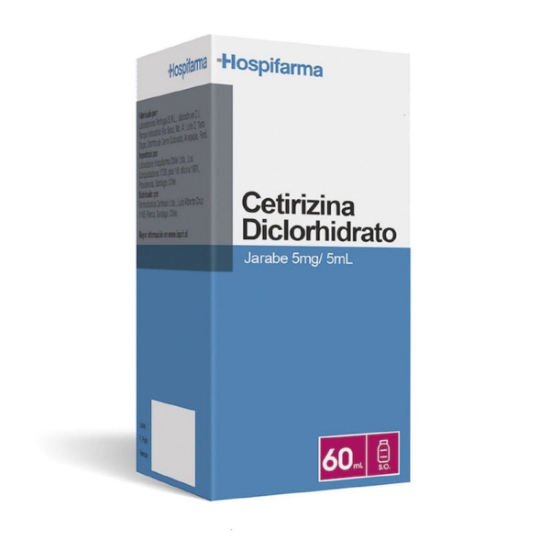 Imagen de CETIRIZINA 5MG / 5ML JBE X FCO. 60ML