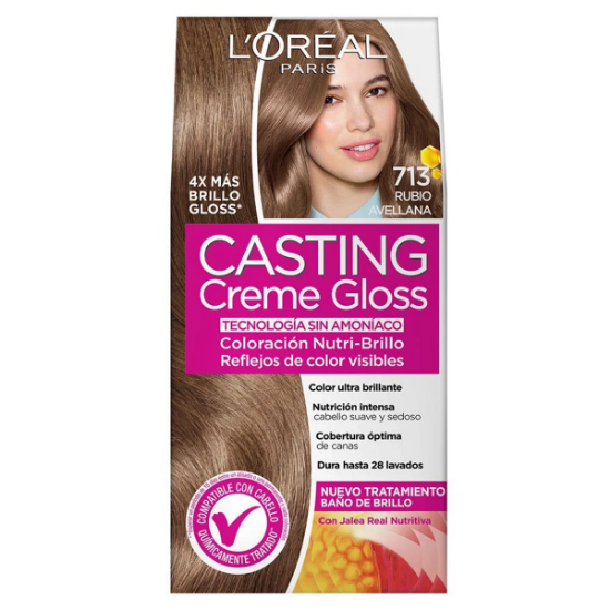 Imagen de CASTING CREME GLOSS TONO SOBRE TONO 713 RUBIO AVELLANA
