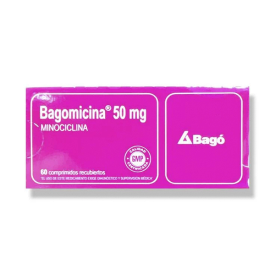 Imagen de BAGOMICINA 50 MG X 60 COMP.