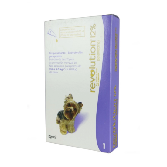 Imagen de VET REVOLUTION 12% 0.25ML X 1 (PERROS DE 2.6KG A 5KG)