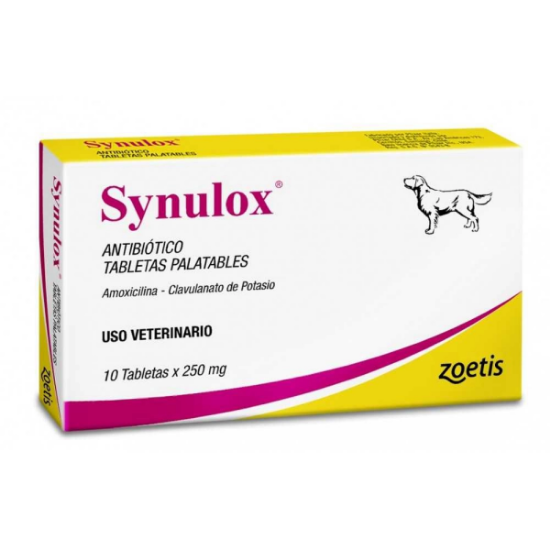 Imagen de VET SYNULOX 250MG X 10 COMP.