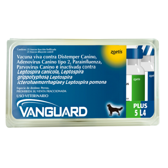 Imagen de VET (MV) VANGUARD PLUS 5 L4 25 VIALES MONODDOSIS X 1 ML