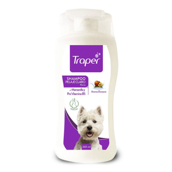 Imagen de VET TRAPER SHAMPOO PERRO PELAJE CLARO X 260 ML.