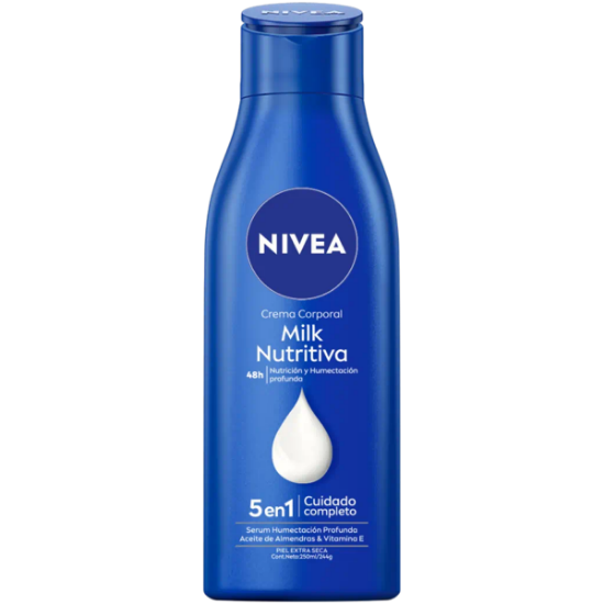 Imagen de NIVEA MILK CREMA CORPORAL NUTRITIVA PIEL EXTRA SECA 250ML