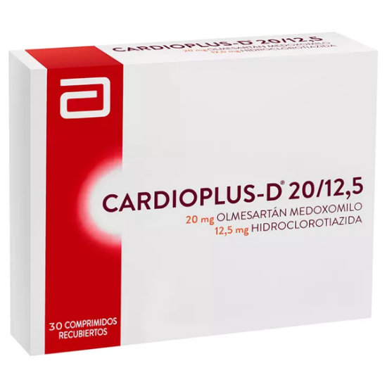 Imagen de CARDIOPLUS D 20/12,5 MG X 30 COMP.