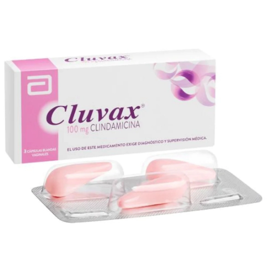 Imagen de CLUVAX 100 MG X 3 CAPS. VAG.