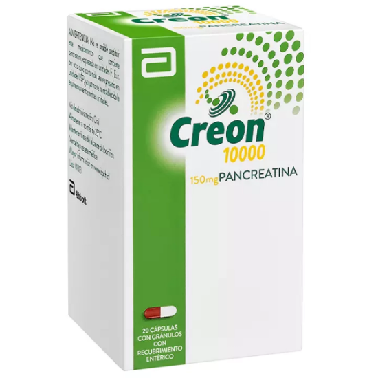 Imagen de CREON 10.000 PH. EUR/150 MG X 20 COMP REC.