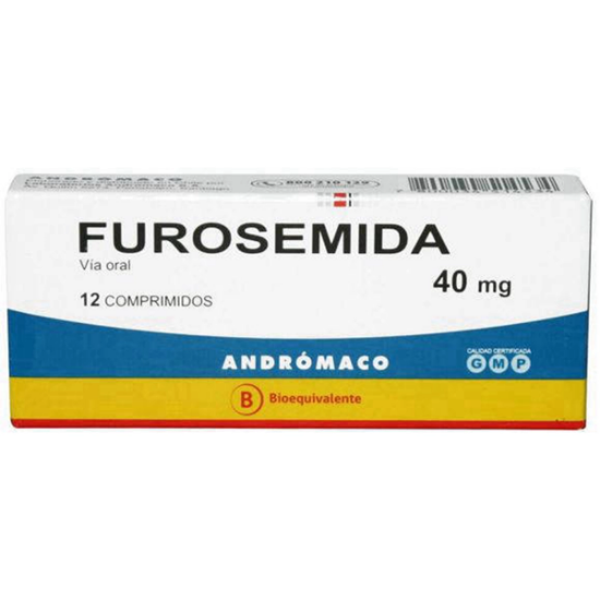 Imagen de FUROSEMIDA 40 MG X 12 COMP.