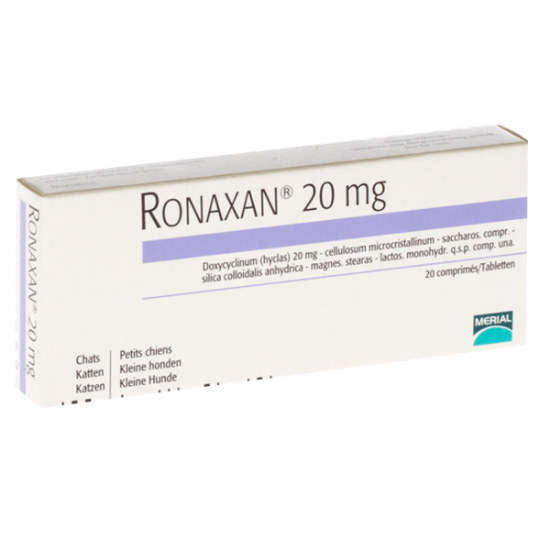 Imagen de VET RONAXAN 20MG CAJA X 20 COMP.