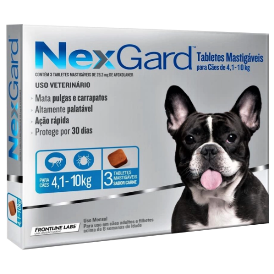 Imagen de VET NEXGARD CAJA X 3 TABLETA MASTICABLE 28.3MG 4-10 KG