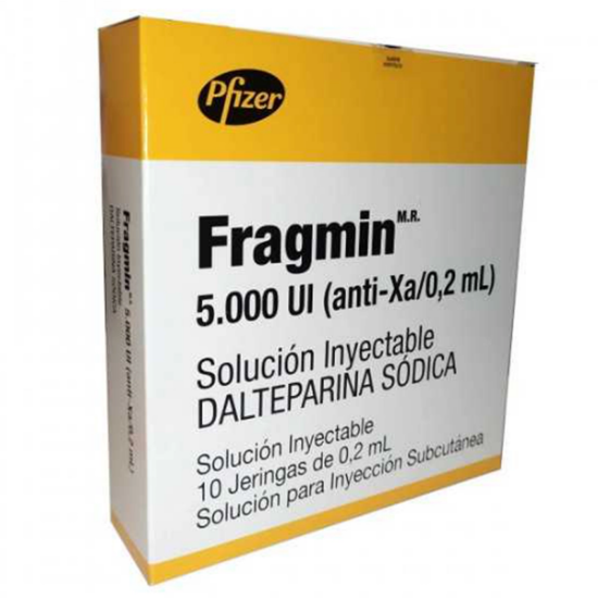 Imagen de FRAGMIN 5.000 UI X 10 JERINGAS