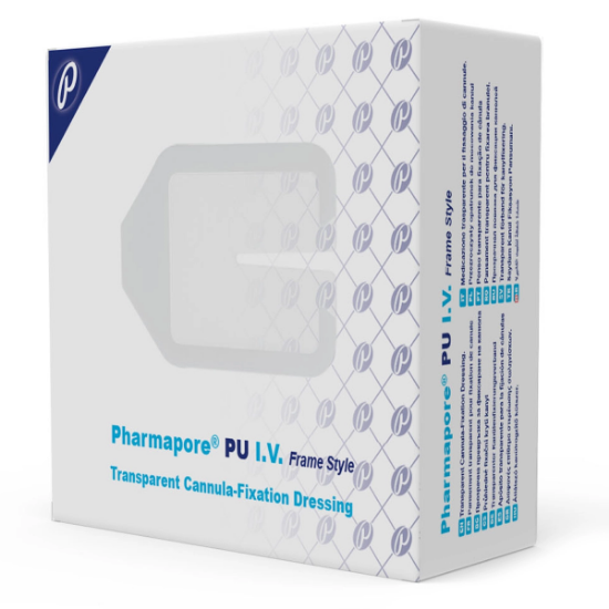 Imagen de PHARMAPORE PU IV FIJADOR DE VIA IV 8,5CM X 11,5CM X 100 UNID.
