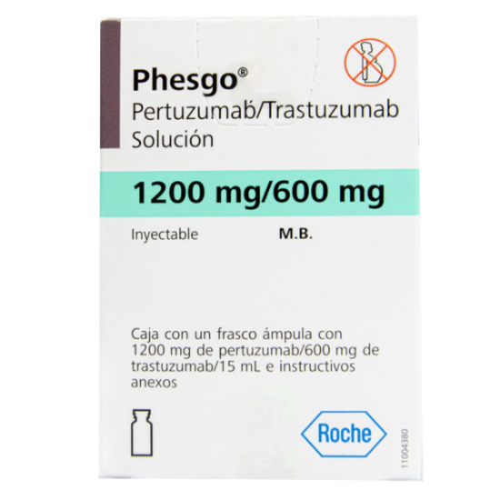Imagen de PHESGO 1200/600 SOLUCION INYECTABLE