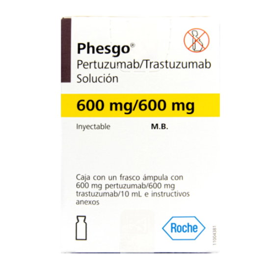 Imagen de PHESGO 600/600 SOLUCION INYECTABLE