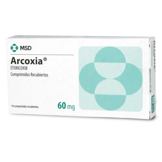 Imagen de ARCOXIA 60 MG X 14 COMP. REC.