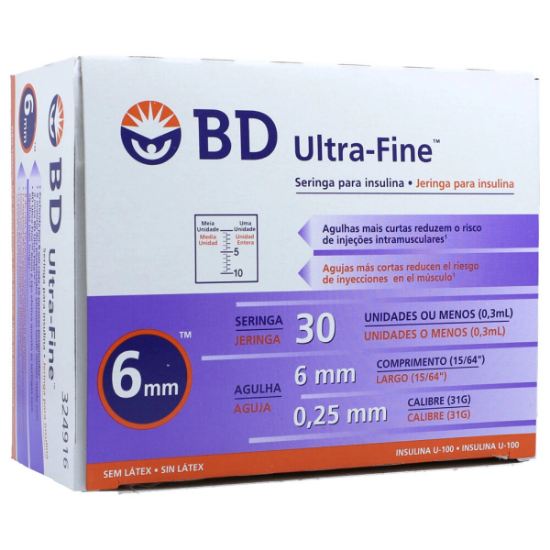 Imagen de BD JER. INS. 50UI 31G X 6MM CAJA X 100 UNID.