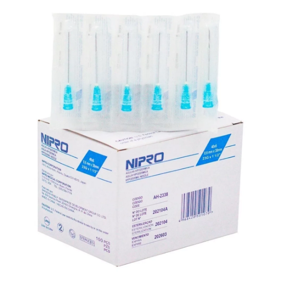 Imagen de AGUJA DESECHABLE 23G X 1 X 100 UNID.