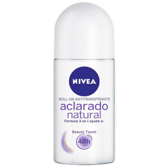 Imagen de Nivea mujer desodorante roll on aclarado natural beauty touch x 50 ml