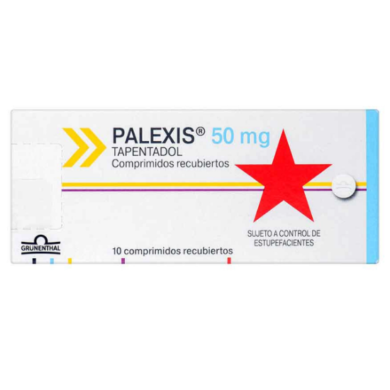 Imagen de PALEXIS 50 MG X 10 COMP. REC.