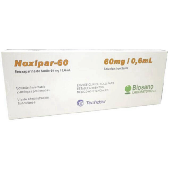 Imagen de NOXIPAR 60 SOL. INY. 60MG / 0,6 ML X 2 UNID.