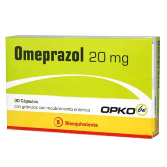 Imagen de OMEPRAZOL 20 MG 30 CAPS.