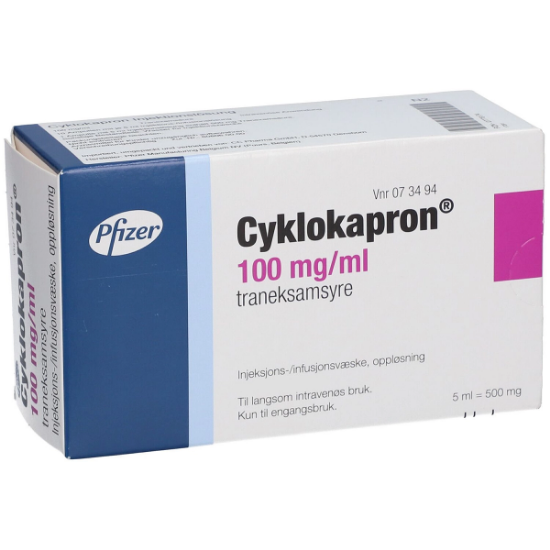 Imagen de CYKLOKAPRON 100 MG/ML X 10ML X 10 FA