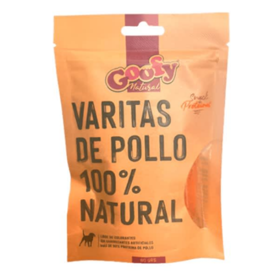 GOOFY SNACK NATURAL VARITAS POLLO X 60 G.