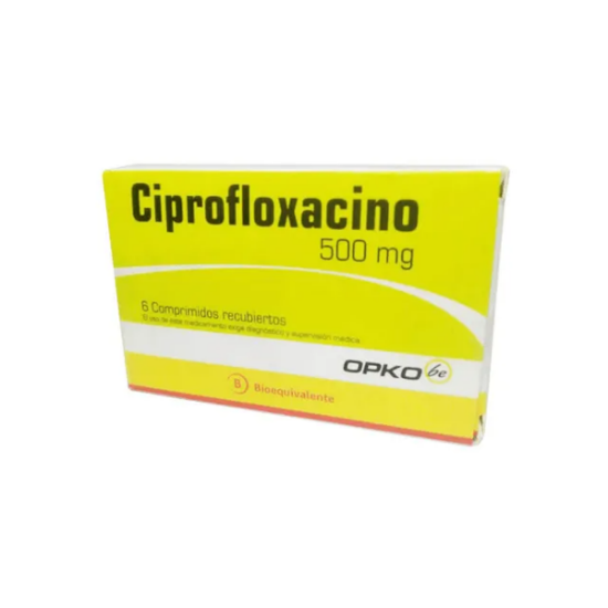 Imagen de CIPROFLOXACINO 500 MG X 6 COMP.