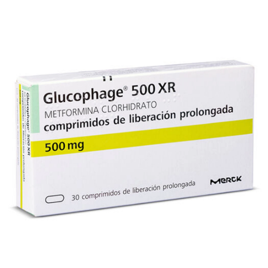 Imagen de GLUCOPHAGE XR 500 MG X 30 COMP LP