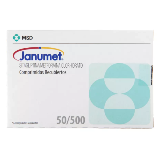 Imagen de JANUMET 50MG / 500MG X 56 COMP. REC
