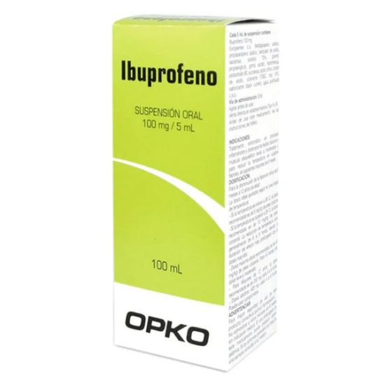 Imagen de IBUPROFENO 100MG / 5ML SUSP.ORAL X 1 FCO (100ML) X 25 CO