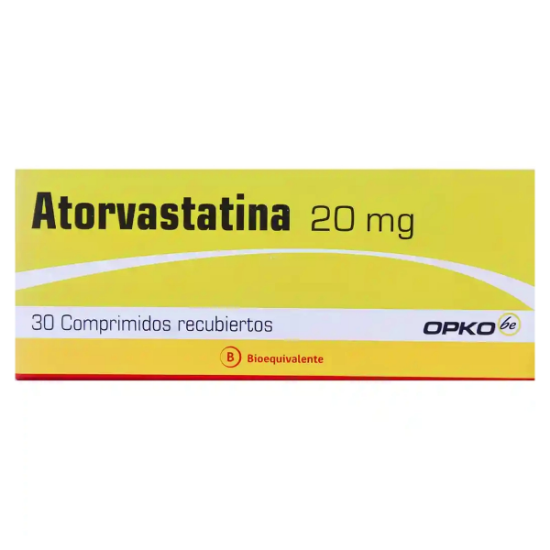 Imagen de ATORVASTATINA 20 MG X 30 COMP.