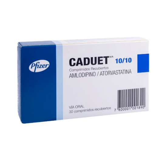 CADUET 10/10 MG X 30 COMP. REC.