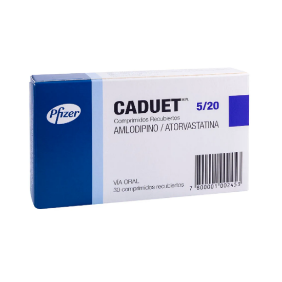 CADUET 5/20 MG X 30 COMP. REC.     