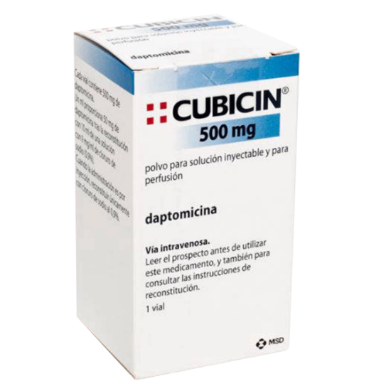Imagen de CUBICIN 500 MG X 1 FCO. AMP.