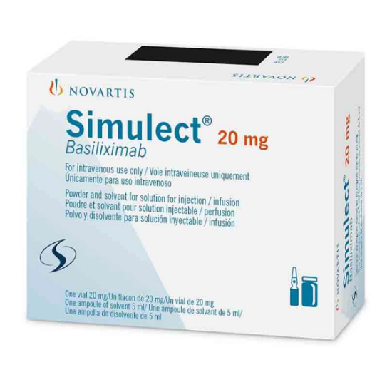Imagen de SIMULECT 20MG SIN SOLV. X 1 FCO. AMP.