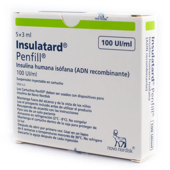 Imagen de INSUL. INSULATARD HM PENFILL 3 ML X 5 UNID.