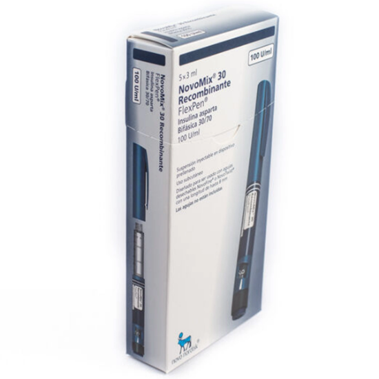 Imagen de INSUL. NOVOMIX 30 FLEX PEN 3ML X 5 UNID.