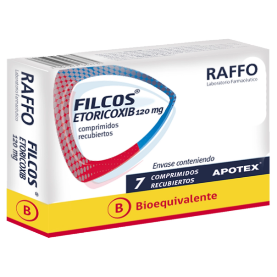 Imagen de FILCOS 120 MG X 7 COMP. REC.