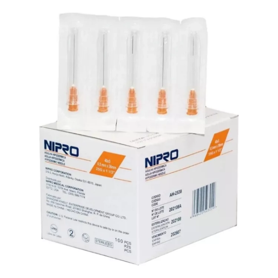 Imagen de AGUJA DESECHABLE 25G X 1 1/2 X 100 UNID.