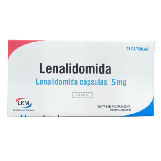 Imagen de LENALIDOMIDA 5 MG X 21 CAPS.