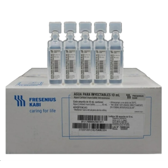 Imagen de AGUA PARA INY. AP 10 ML X 100 AMP.