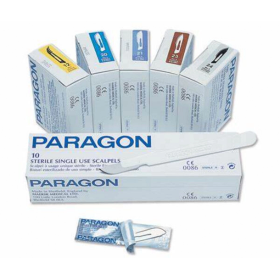 Imagen de BISTURI CON MANGO N° 21 PARAGON X 10 UNID.