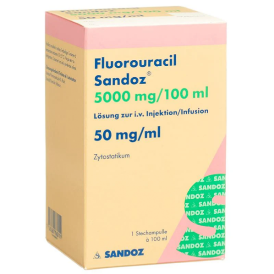 Imagen de 5-FLUOROURACILO 5 G/100 ML X 1 FCO. AMP.